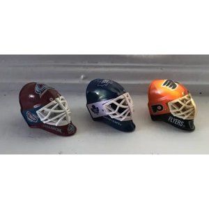 Vintage rubber NHL mini goalie masks